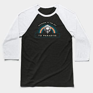 Patience Is The Key To Paradise Skull Clown Baseball T-Shirt